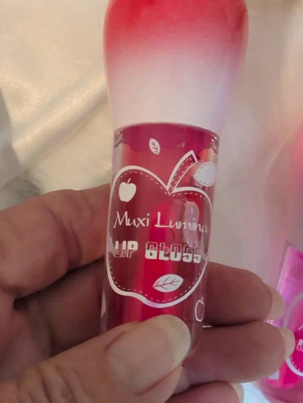 Clear Or Light Pink Tinyed Lip Gloss With Pearl Beaded Wristlet - Bundle Of 3